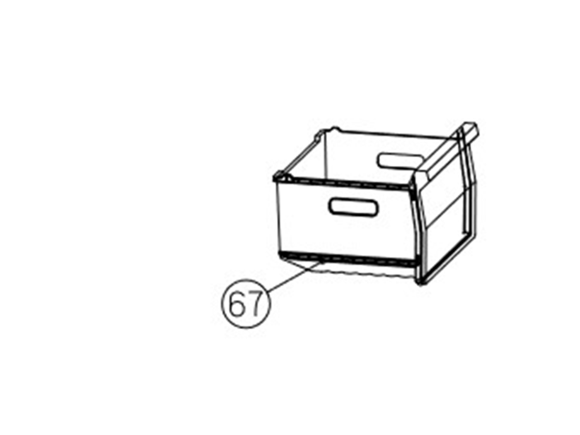 Gaveta Intermédia Do Congelador Becken Bc5189 Ix Para Frigorífico 95646