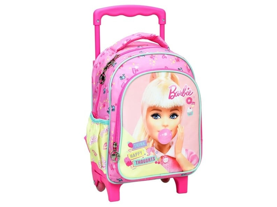 Mochila Pré, Escolar com Rodinhas Barbie Happy Thoughts, Bolsa de 30 Cm, 800 BRILVIBERA