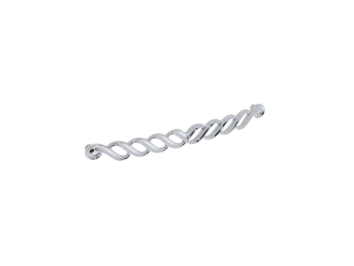Puxador para Mobiliário Zamac Distância Entre Centros 224mm Cromado Polido Conjunto de 6 HARDWAREXCHANGE
