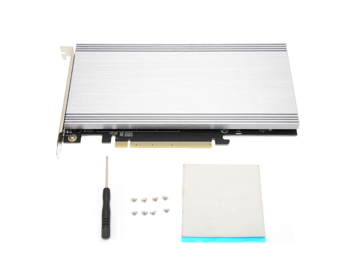 Placa De Expansão Pcie3.0 Gen4 Para M2 Nvme Com 4 Slots M2 Adaptador De Cartão Ssd