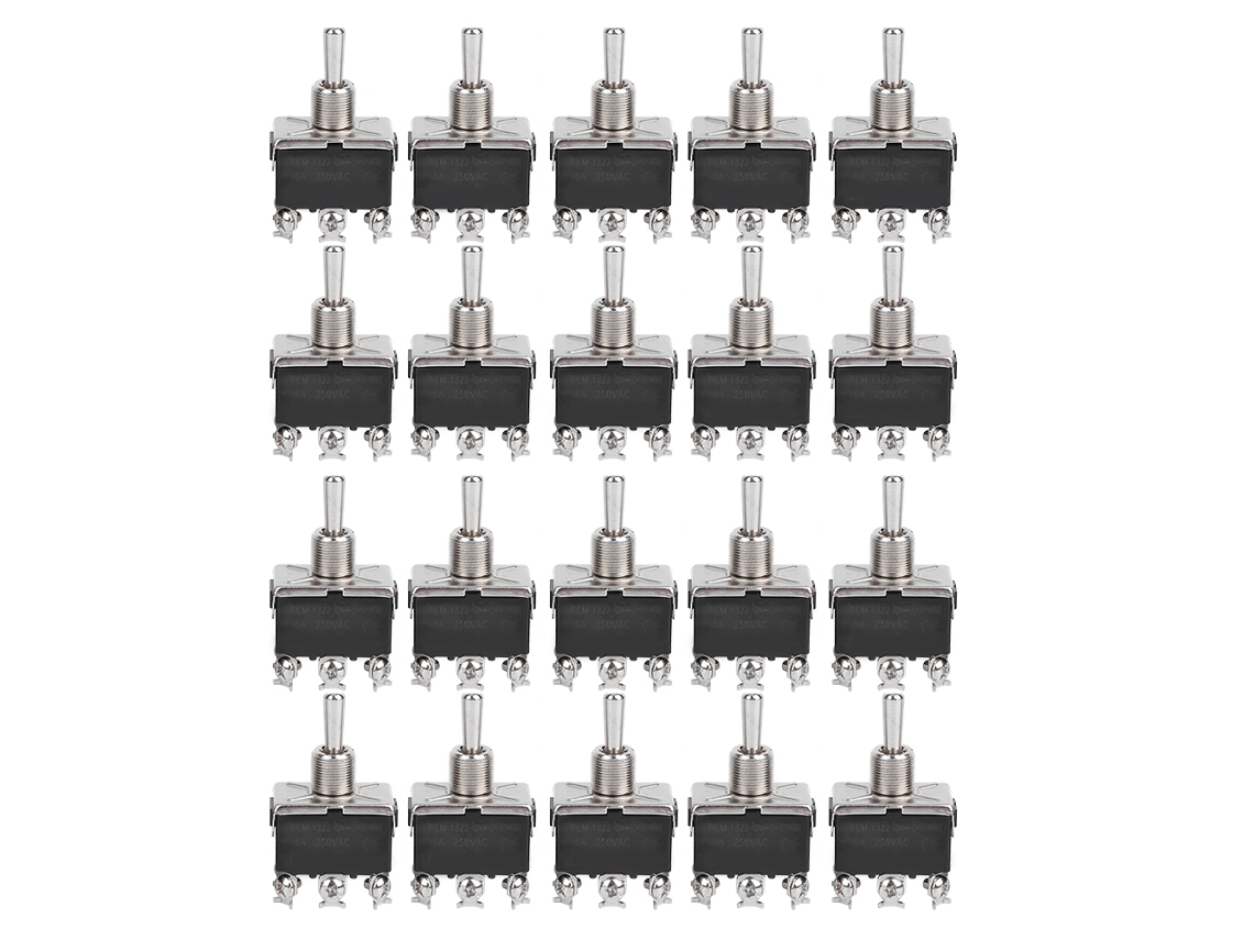 Interruptor Toggle Berm 6 Pinos 3 Posições