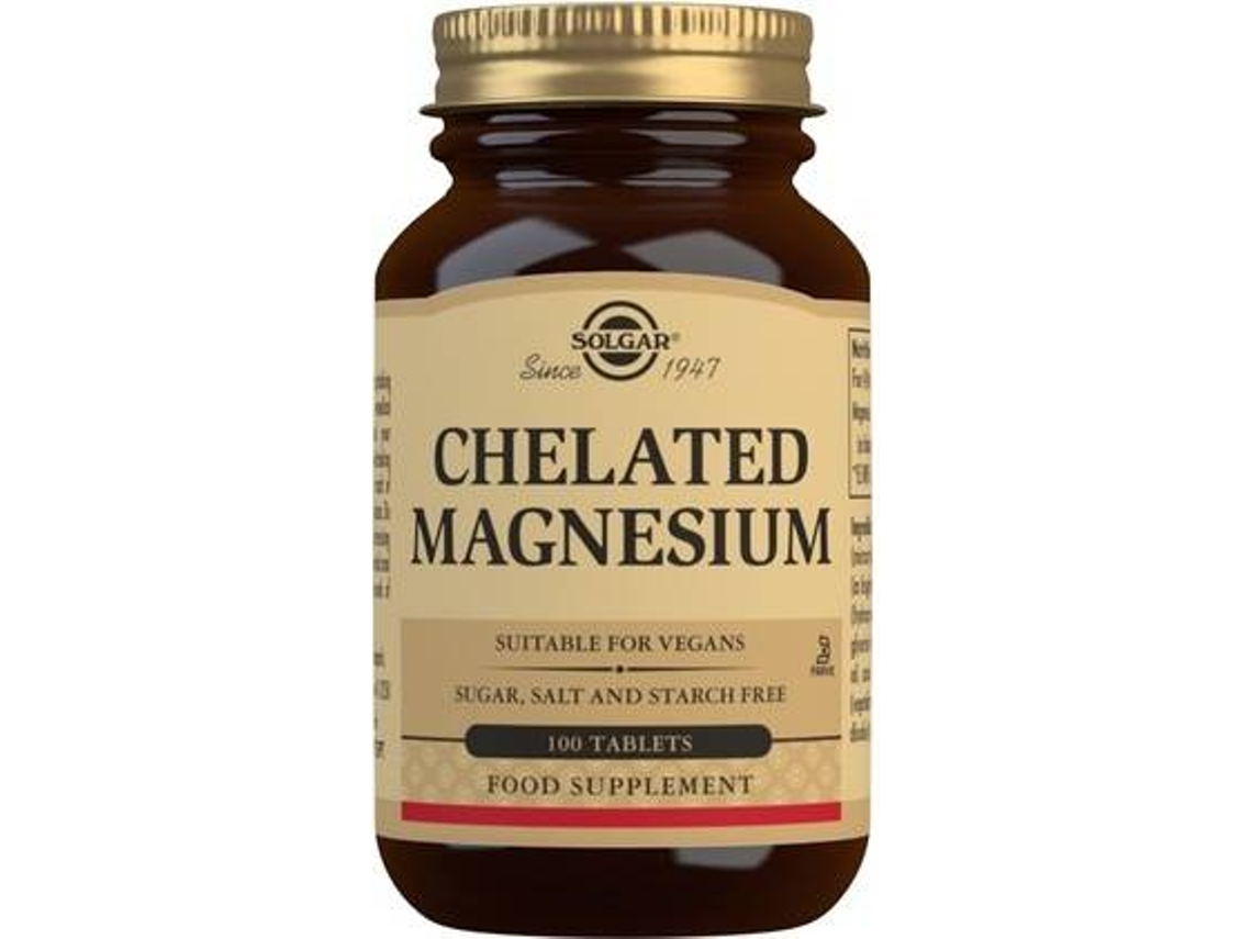 Suplemento Alimentar SOLGAR Magnésio Quelatado (100 comprimidos (400mg))