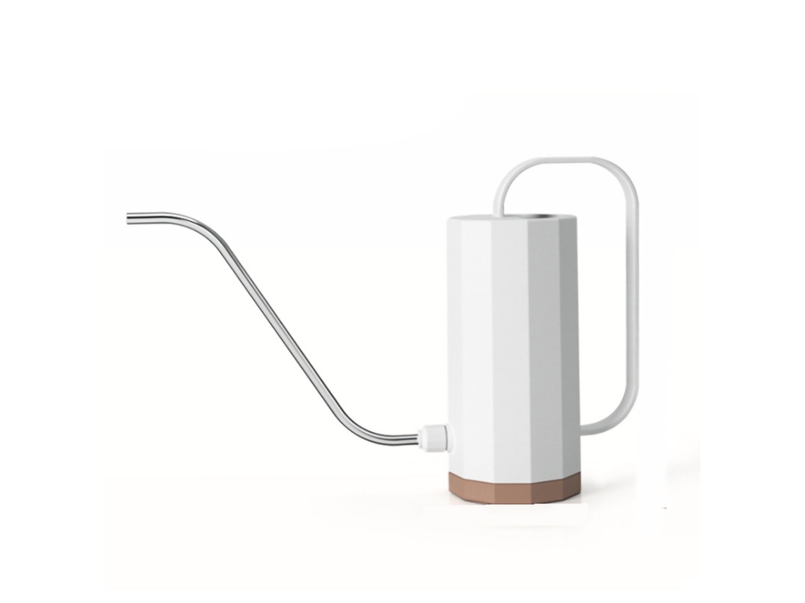 Regador, Em Aço Inoxidável, Cor Branca, Bico Longo, Para Plantas, Flores, Bonsai E Vasos Em Áreas Interiores Ou Exteriores