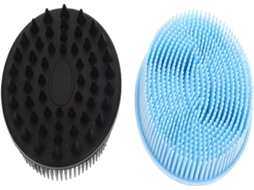 Conjunto De 2 Escovas Banho Silicone Macio Para Bebês, Resistentes Ao Desgaste, Adequadas Para Peles Sensíveis