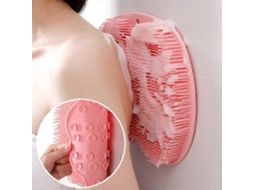 Escova De Massagem Para Pés E Costas Para Chuveiro - Montagem Na Parede Cinza