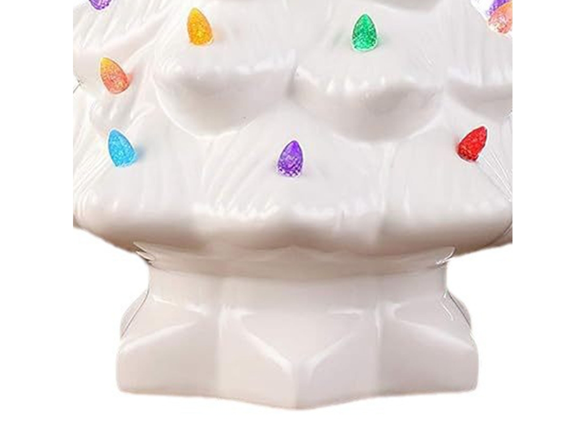 Ornamento Para Árvore De Natal (30cm + Branco) Eoocoo