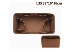 Organizador de Bolsa com Forro de Feltro, 25-35cm, para Maquiagem BRILVIBERA