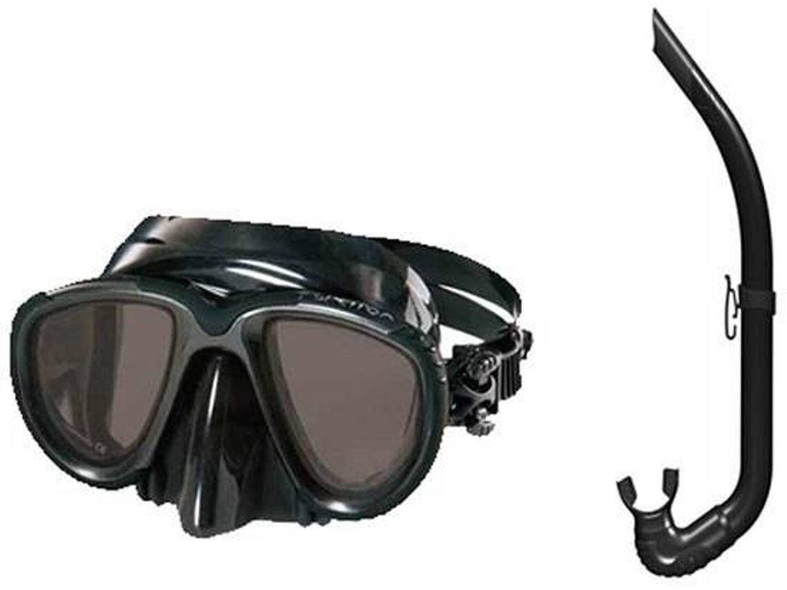 Conjunto De Máscara E Tubo de Mergulho SPETTON Excell Smoke Spring Snorkel