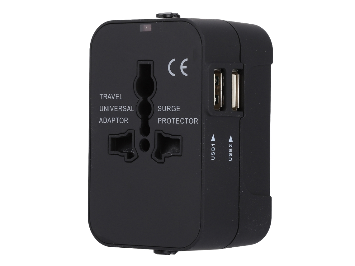 Adaptador de Viagem EOOCOO (tomada Universal com Dois Usb 2.1a)