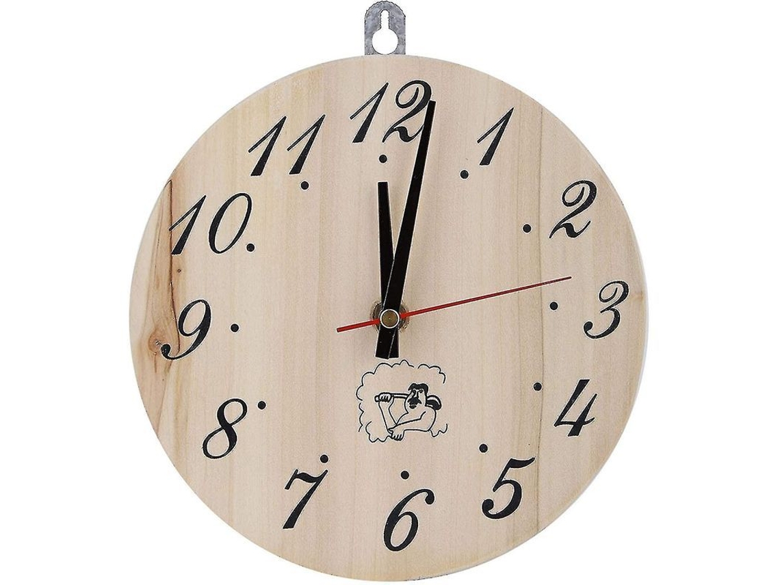 Relógio de madeira para sauna 20cm decorativo resistente ao calor Nova LINE S/MARCA