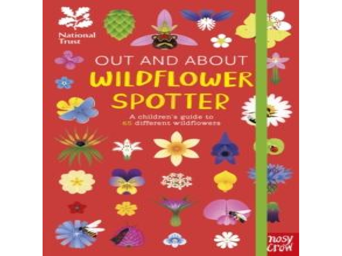 Livro National Trust Out and About Wildflower Spotter de Tegen Evans (Inglês)