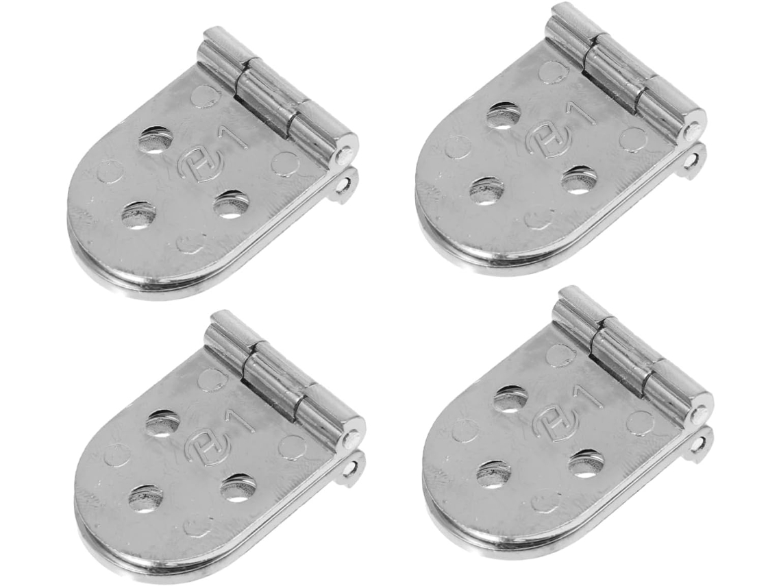 Conjunto De 4 Dobradiças Aba Reforçadas Em Liga Zinco Para Portas