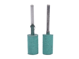 100 Piezas/pacote Broca De Polimento Com Cabeça De Borracha Verde, Cabo De 3mm, Cilíndrica De 10mm Para Lixadeira