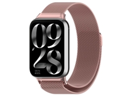 Bracelete para Redmi Watch 6 / 5 / 4 XIAOMOYU em malha de aço rosa magnética