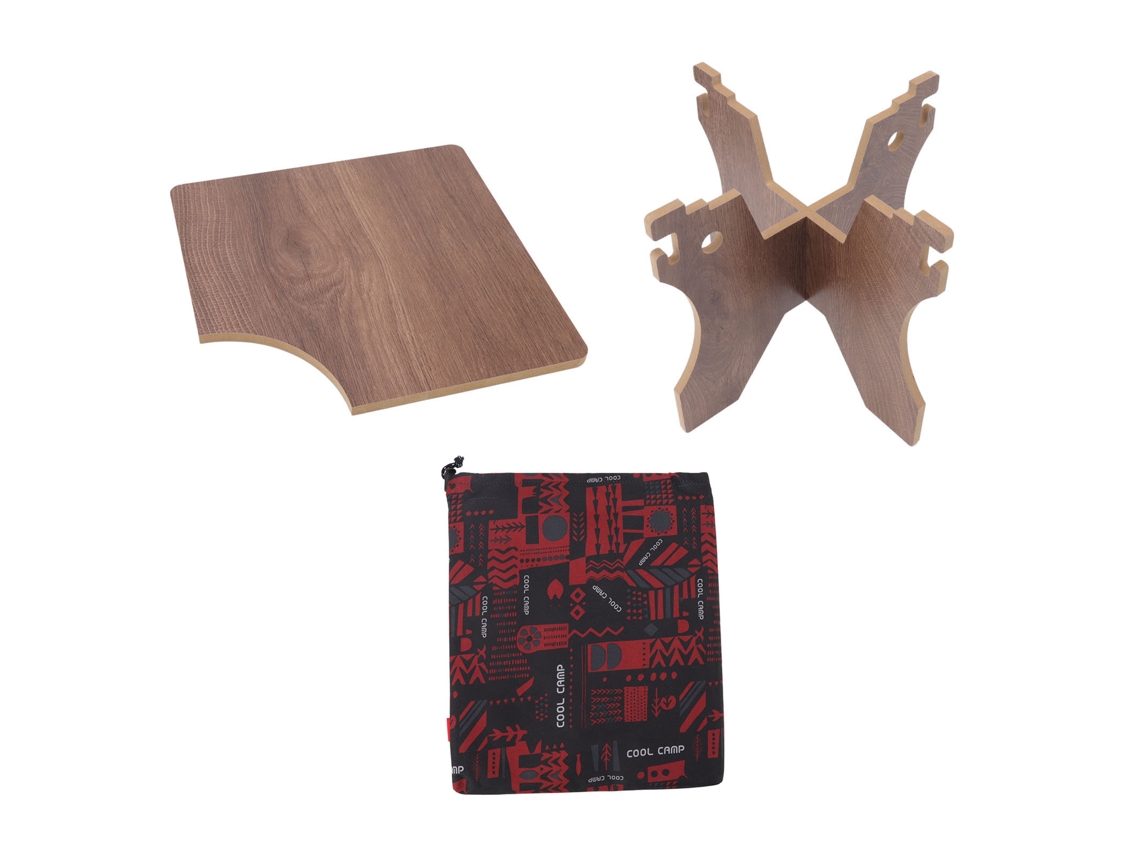 SUPORTE de Balde para Acampamento ao Ar Livre, MDF, com Design de Pendurar Copos, Dobrável, Portátil
