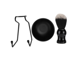 2026 3 Piezas Set Herramientas de Afeitado para Barba Profesional Con Soporte, Cepillo Y Taza de Jabón