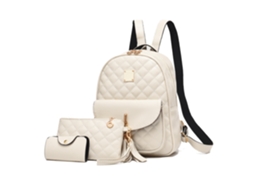 Mochila de Viagem 2026 com Grande Capacidade e Estampa de Diamante branco YUNZII