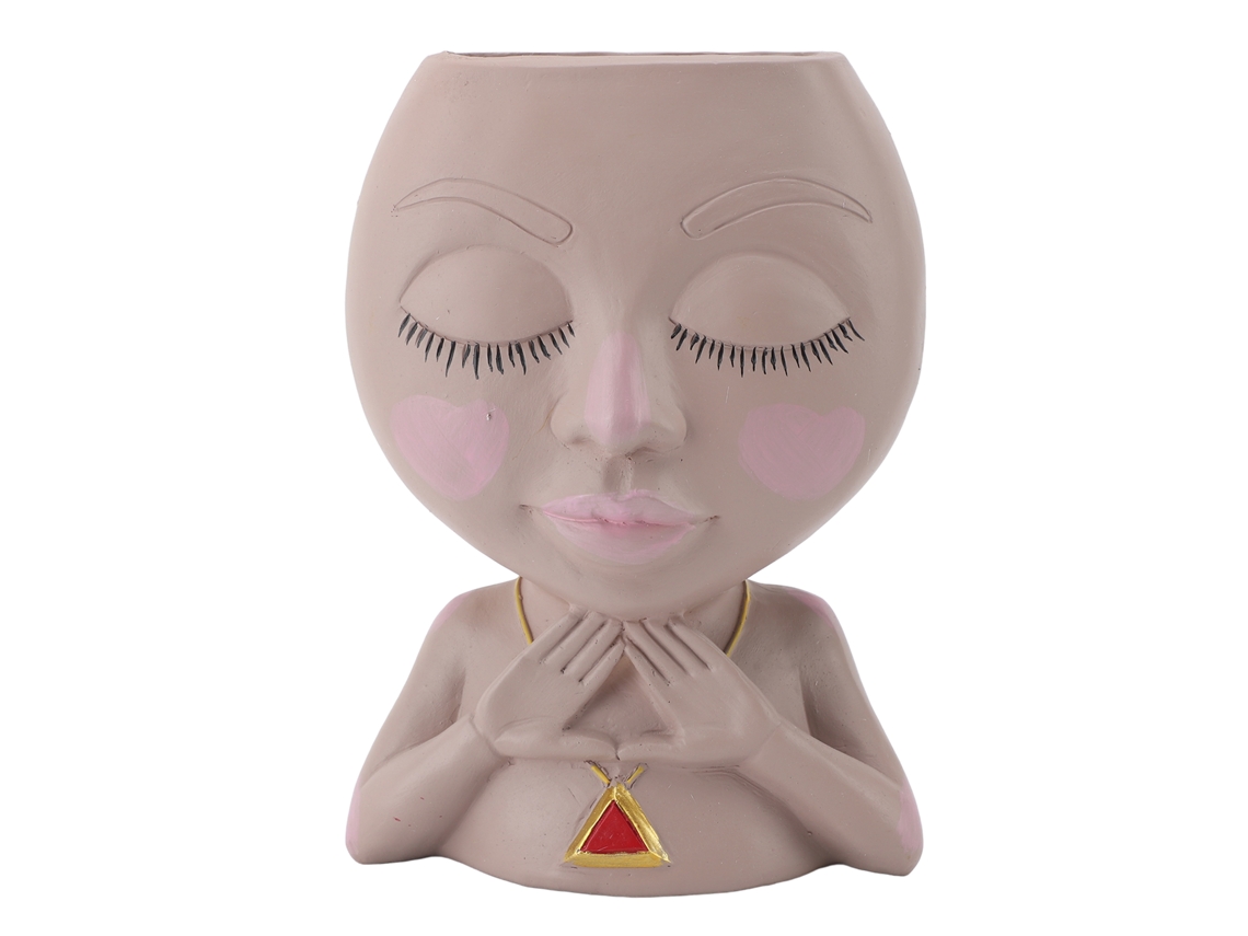 Vaso de Planta Rostinho Cute Multipropósito com Drenagem