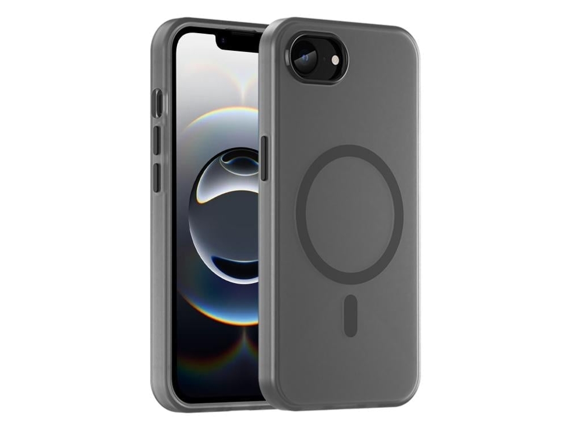 Capa Híbrida Translúcida Para Iphone 17e / 16e - Tpu E Pc Com Magsafe | Fosca - Preta