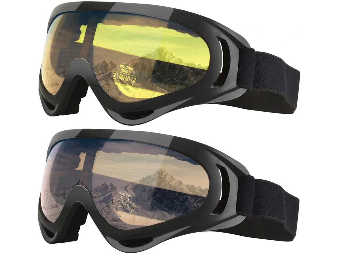 Óculos De Esqui, Pacote Com 2, Óculos De Snowboard Para Crianças, Meninos E Meninas, Jovens, Homens E Mulheres, Capacete Compatíve Aquaforge