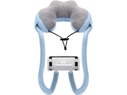 Lurelia Almofada De Pescoço Com Suporte 18 Cm 28 Cm Ajustável Flexível Rotação 360° Azul