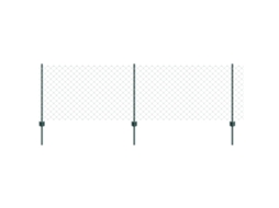 Conjunto 1 Painéis De Cercas Exteriores Vidaxl Verde Aço (10 X 0,8 M)
