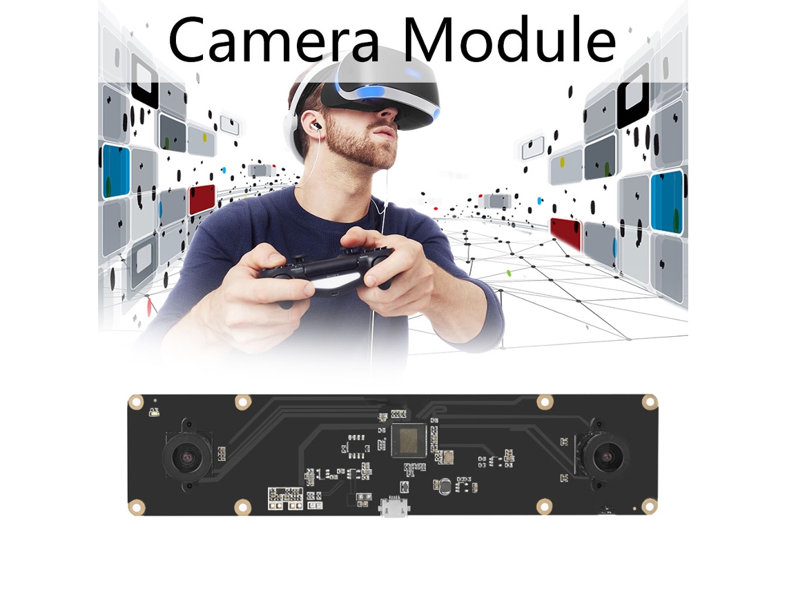 Módulo Câmera Binocular Sincrônica Hd 1.3mp Ai/ar/vr