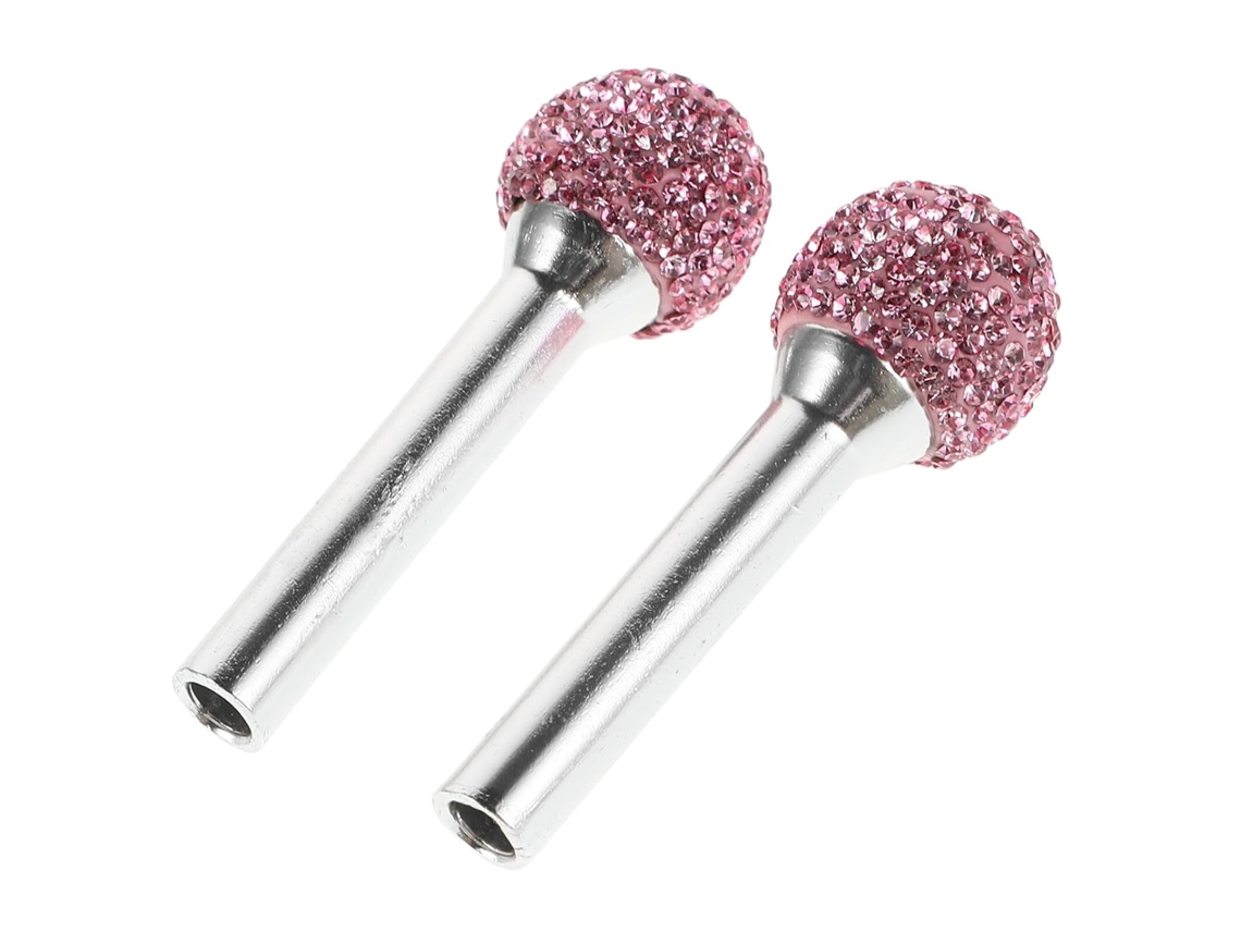Puxadores De Fechadura Porta Carro Universais Healeved Com Strass Rosa, Capas De Pino Puxar Para Decoração Interna Do