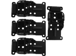Conjunto De 4 Dobradiças Dobráveis Para Móveis Em Aço Inoxidável Com Ação Mola Travamento Automático, 90-180 Graus