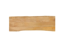 Vidaxl Tampo De Mesa C/ Borda Viva 120x40x2,5 Cm Mangueira Maciça