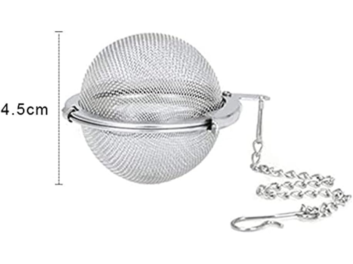 Infusor De Chá Em Aço Inoxidável, Coador Chá, Bola 4,5 Cm, Filtro Chá Aquaforge