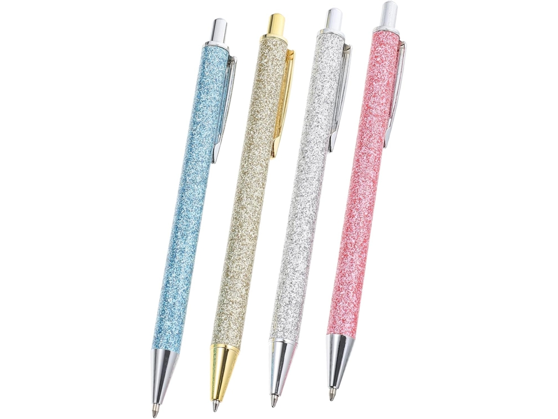 Conjunto De 12 Canetas Esferográficas Metal Tehaux Para Escola,