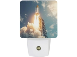 Lançamento De Foguete Luz Noturna Led Com Sensor Crepuscular