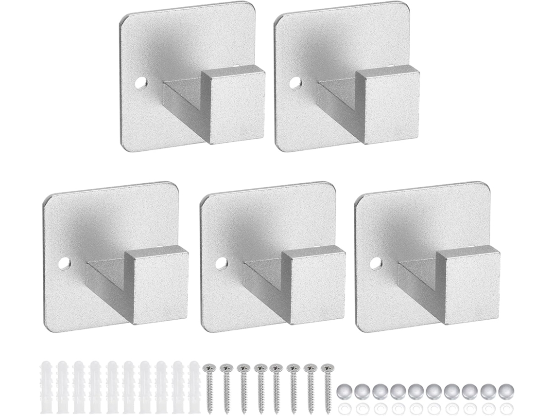 Conjunto 5 Ganchos Aço Inoxidável Banheiro CHABERLU
