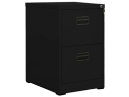 Vidaxl Arquivador 46x62x72,5 Cm Aço Preto