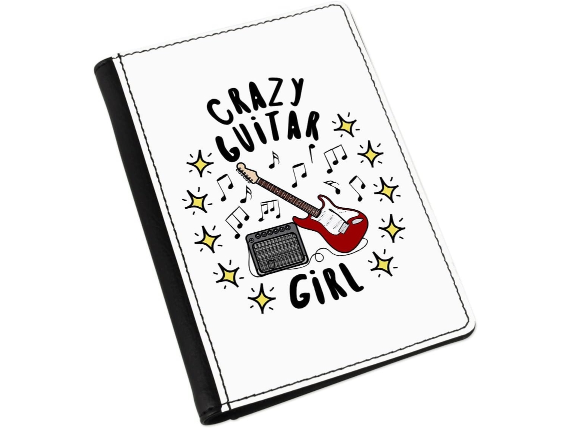 Capa para Passaporte Crazy Guitar Girl Stars S/MARCA