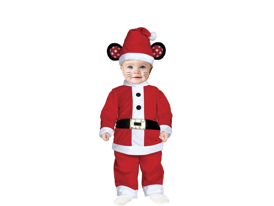 Fato de Ratinho Papai Noel com cinto para bebê