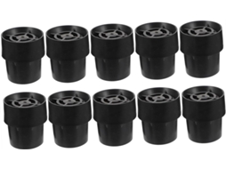 Conjunto De 10 Protetores Látex Preto Para Pés Cadeira, Capas E Almofadas Antiderrapantes Para Cadeiras, Ideais Para O