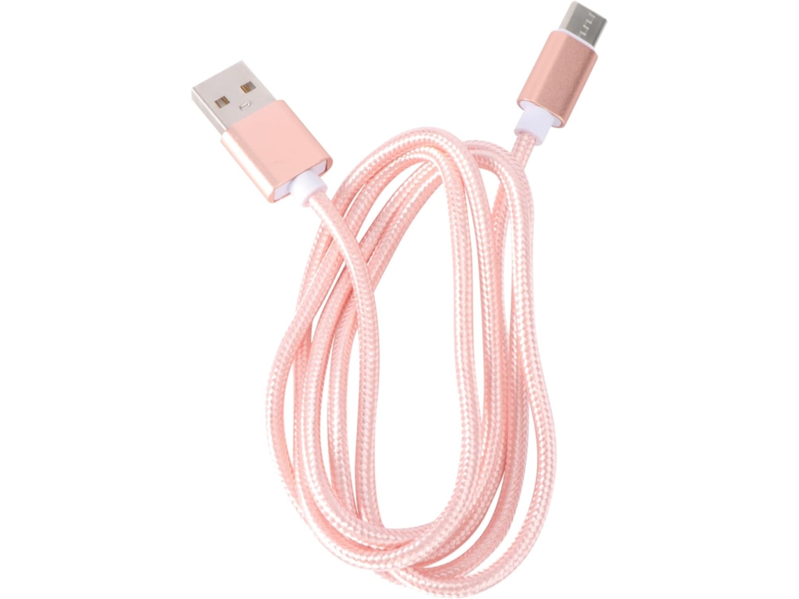 Cabo Magnético Usb-c Em Nylon Trançado Com Led