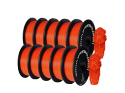 Filamento Para Impressora 3d, 1,75mm Petg, Material De Alta Resistência,laranja Oem