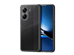 Capa Protetora Para Xiaomi Poco X7 Pro 5g / Xiaomi Redmi Turbo 4 5g Dux Ducis Aimo Series Tpupc Fosca À Prova De Quedas (certificação Reach) Preta