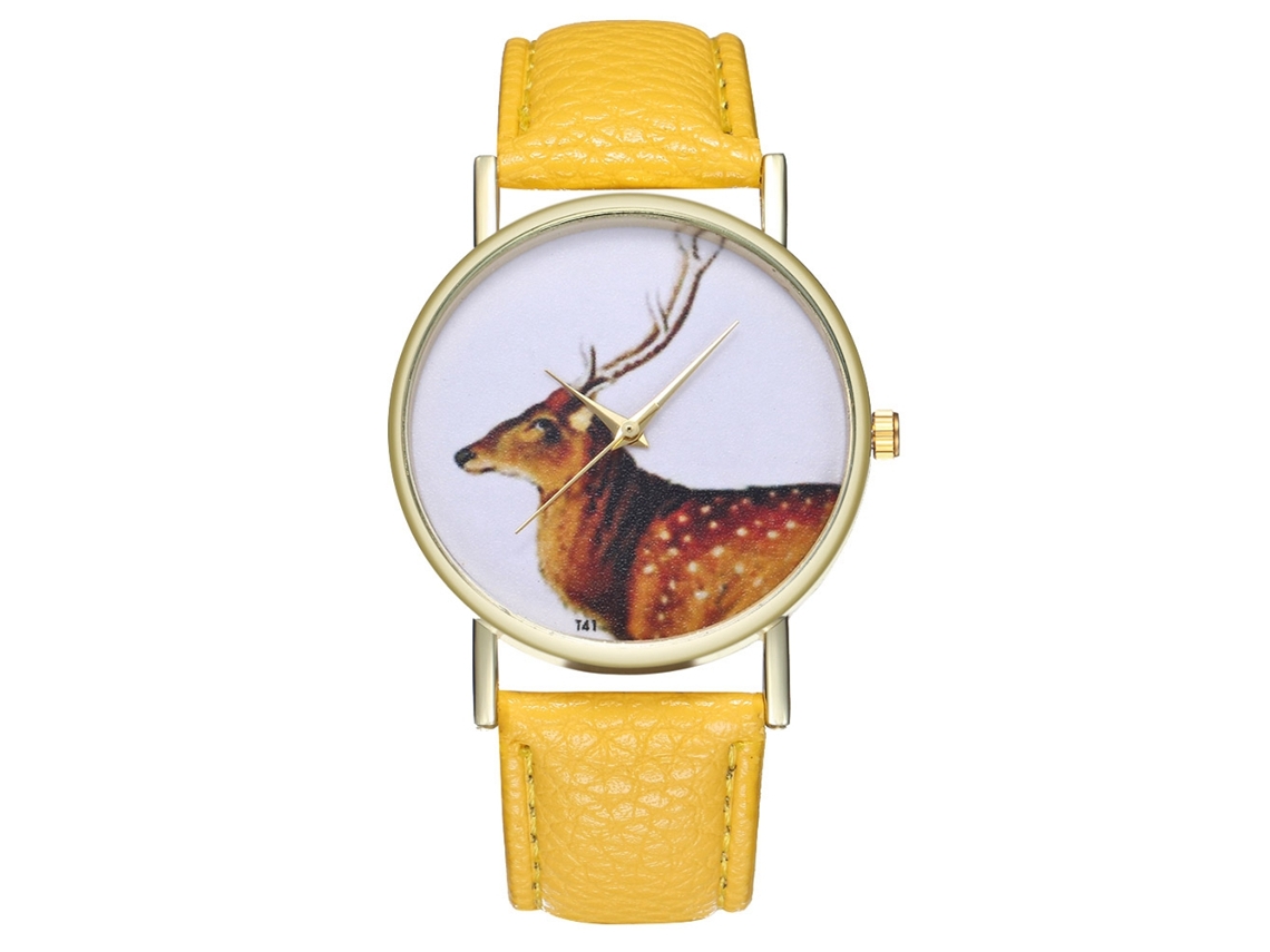 Relojes De Moda Unisex Para Hombre Y Mujer Reloj De Cuarzo (amarillo)