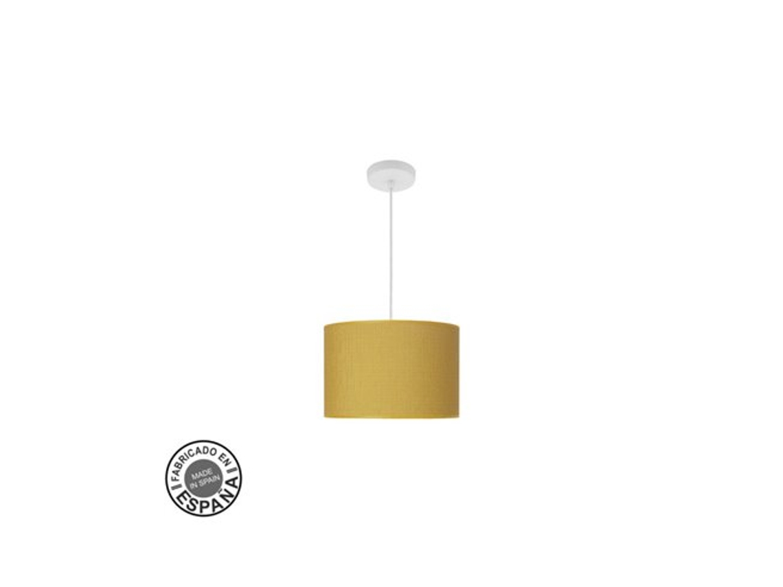 Pingente Moda 1xe27 Branco/amarelo Regx30x30 Cm Fabrilamp