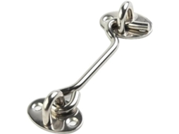 Fecho De Porta Celeiro, Fecho De Gancho E Olhal, Cabine De Aço Inoxidável Para Janelas, Branco, 6-8 Polegadas, 4 Peças 6 Polegadas