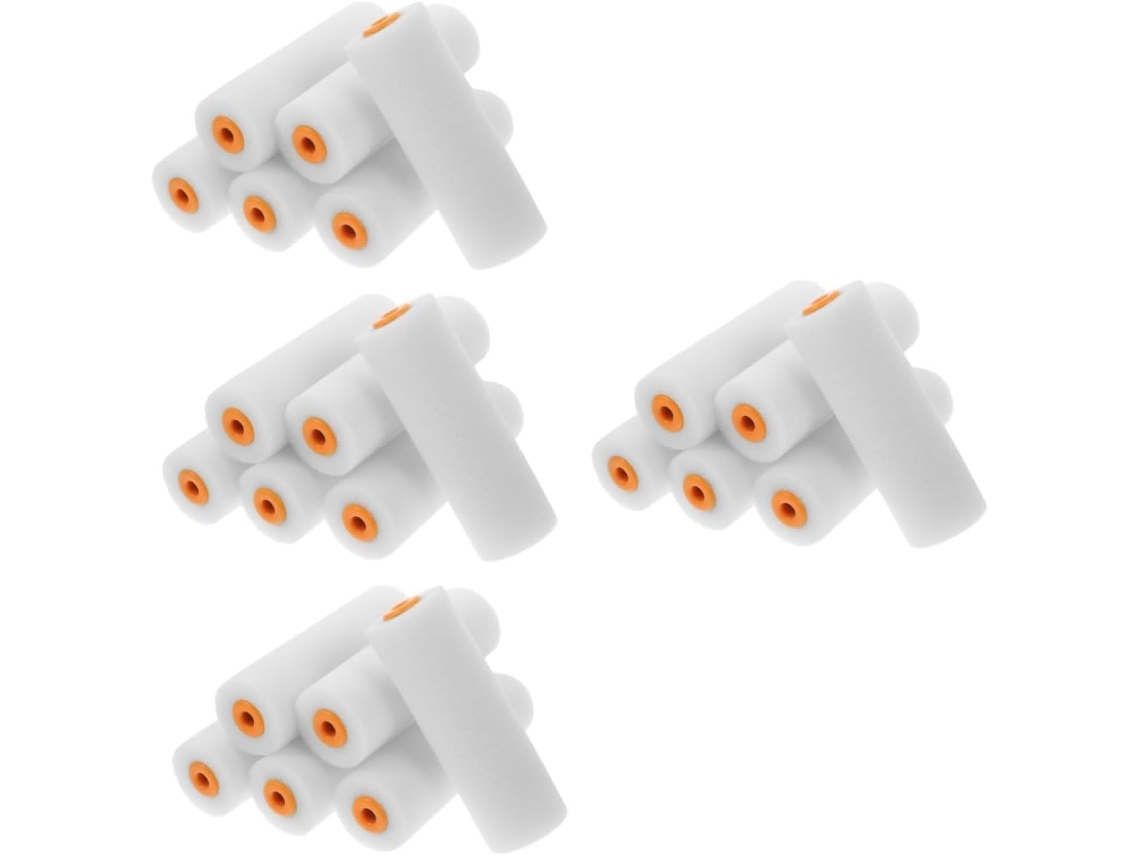 Conjunto De 24 Peças Para Pintura Em Parede Com Cabos De Espuma, Ferramentas Para Prática De Pintura A Óleo.