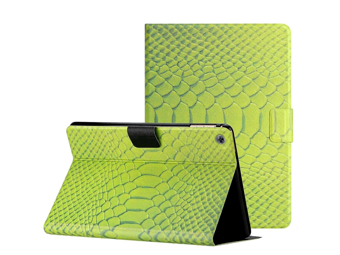 Capa Para Tablet Huawei Matepad T8 Em Couro Com Textura De Crocodilo Na Cor Sólida