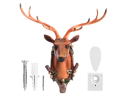 Gancho de parede em resina animal retro para toalhas, chaves, chapéus, casacos, decorativo e para banheiro | S/MARCA