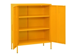 Armário Aço Amarelo Mostarda Arrumação MAISON EXCLUSIVE (80x35x101,5 cm)
