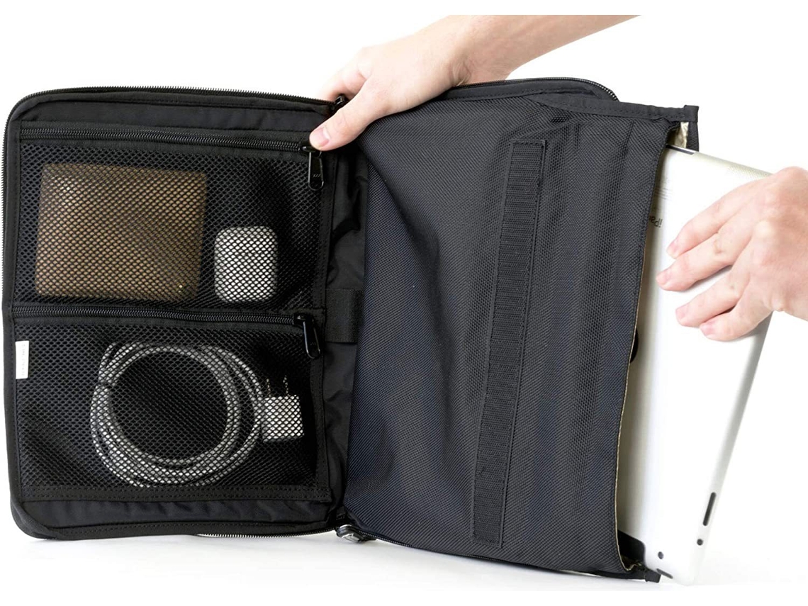 Pacote De Rastreamento De Prevenção Bolsa Portátil Para Tablet Preta 34x25cm 1 Brilvibera