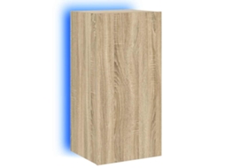 Móbile de parede Carvalho Sonoma com luzes LED (40,5 x 35 x 80 cm) - EXCLUSIVO DA MAISON